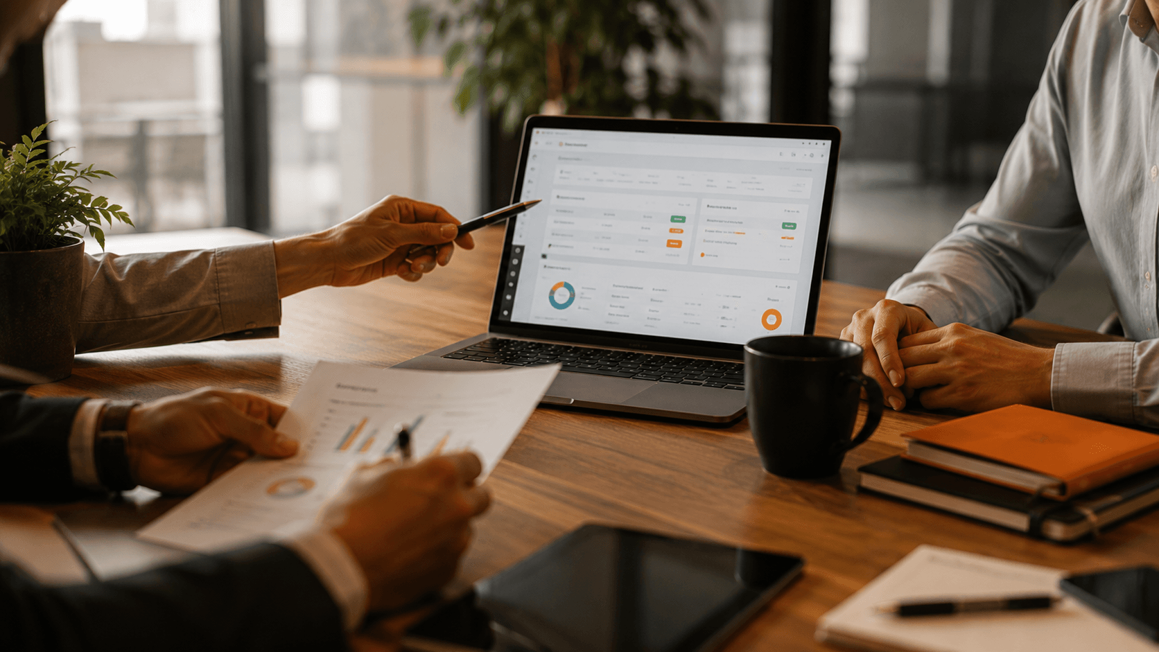 Real estate business operating with current information under control